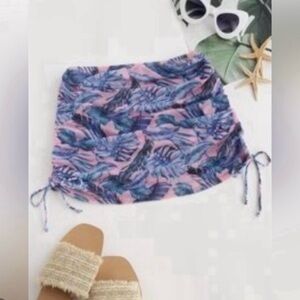 NWOT Sheer Mesh Drawstring Side Bikini Cover Up Sarong. Size S